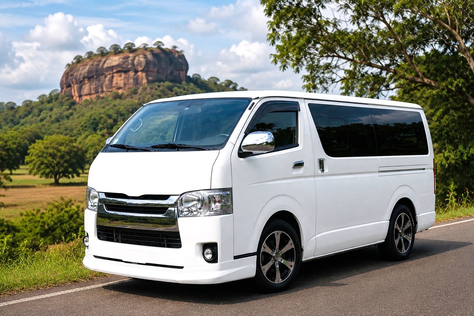 Toyota KDH Flat Roof Van Hire Sri Lanka - Crystal Paradise Travels