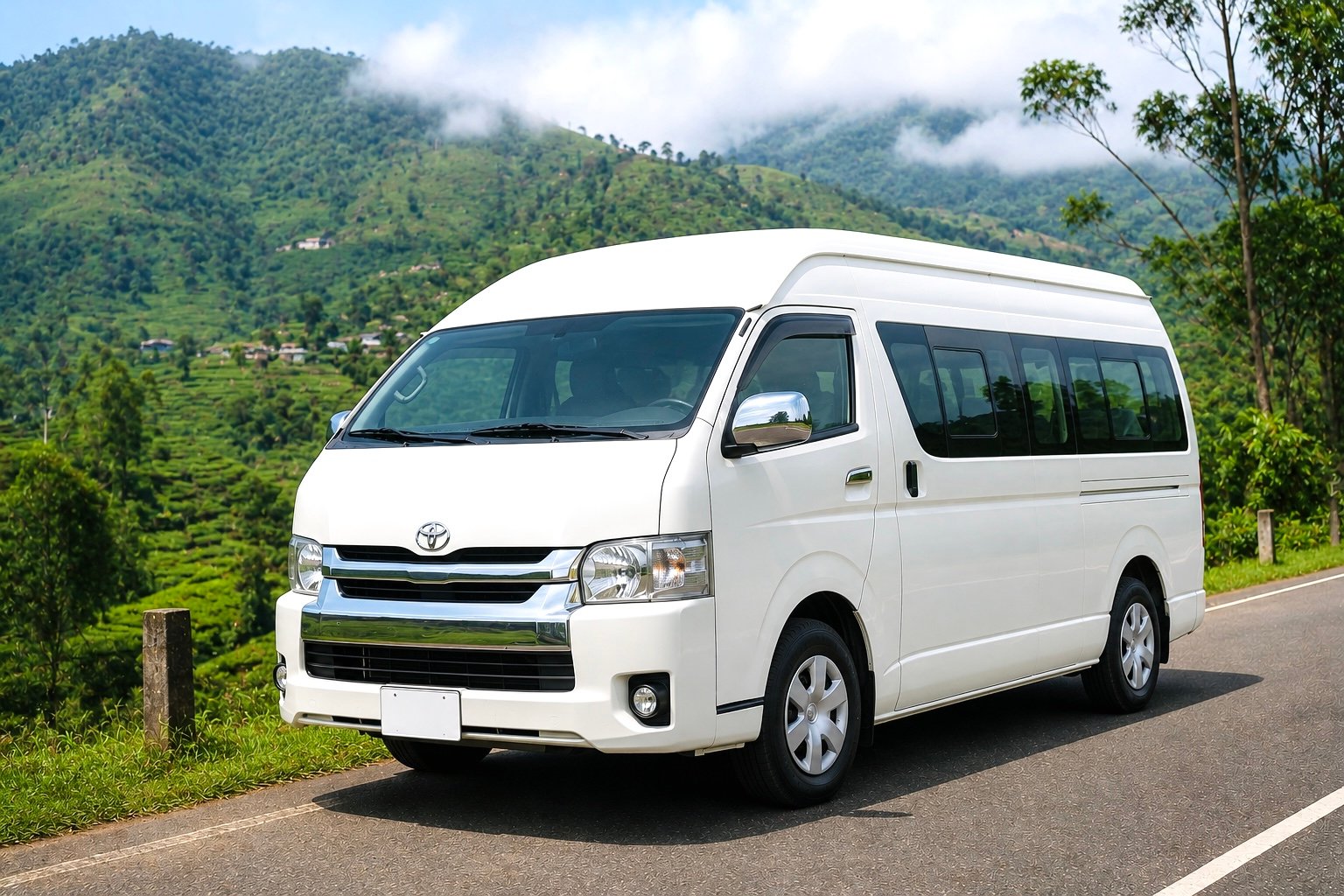 Toyota KDH High Roof Van Hire Sri Lanka - Crystal Paradise Travels